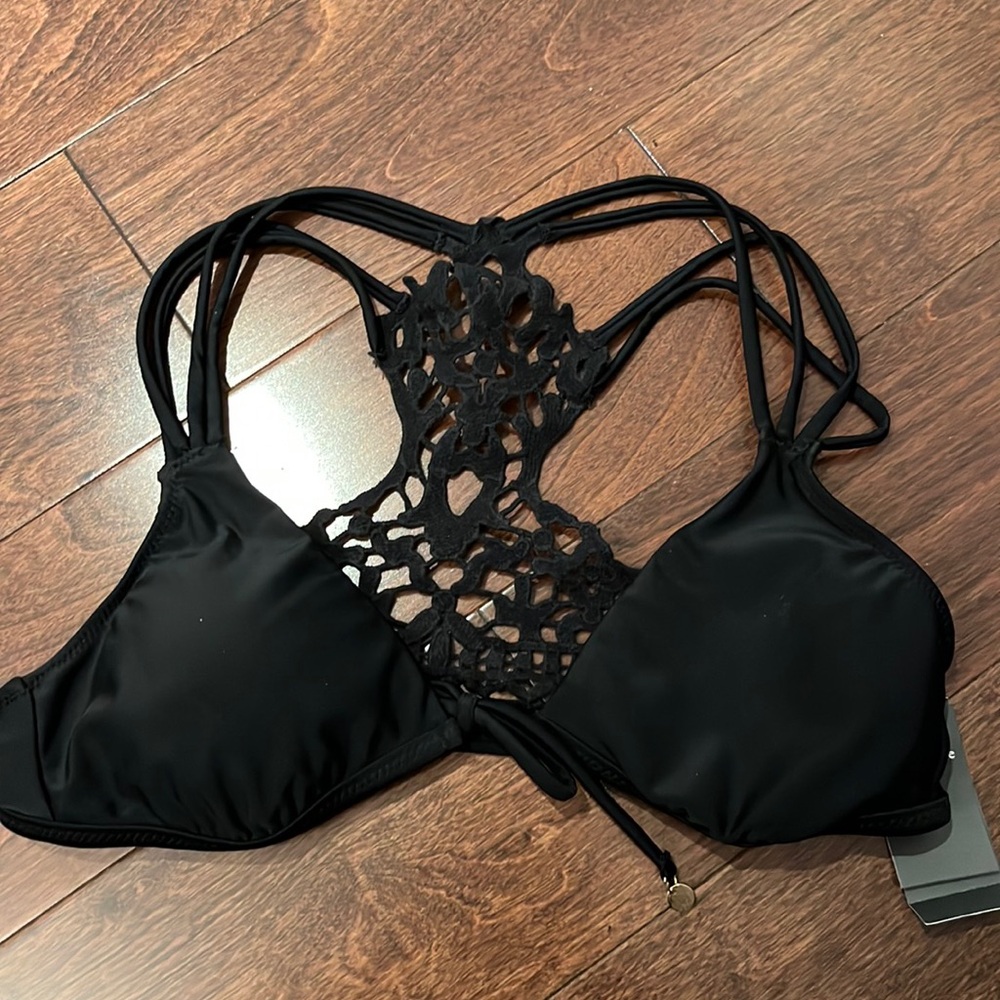 Abercrombie & Fitch Black Bikini Top NWT Size XS